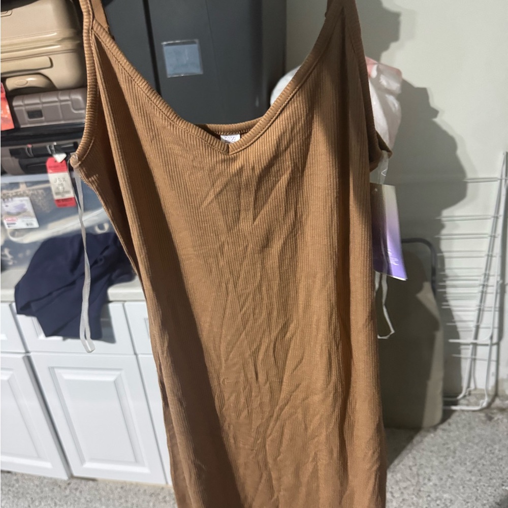 a new day Tan Backless Dress